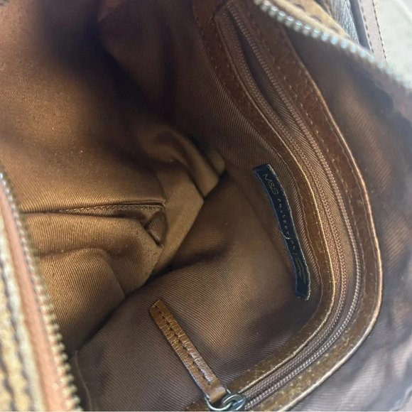 Marks  and Spencer vintage crossbody bag brown in good used condition - Picture 11 of 11